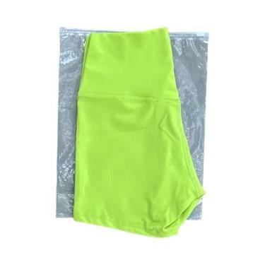 Imagem de Shorts de Yoga Feminino de Cintura Alta - Slim Fit, Levanta Bumbum, Ac