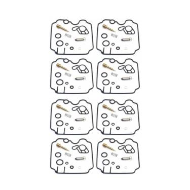 Imagem de Kit de reparo de carburador de motocicleta para XJ600N XJ600S 1992-1994 XJ 600 XJ600 N S Peças de reposição de junta de agulha flutuante (2 conjuntos)