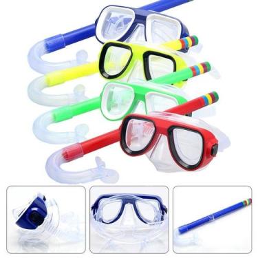 Imagem de Kit Mergulho Snorkel Óculos Piscina Banho Praia Infantil - Curso - mag
