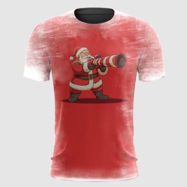 Imagem de Camiseta Papai Noel com Bazuca Doce - FABRIQUETA, XG