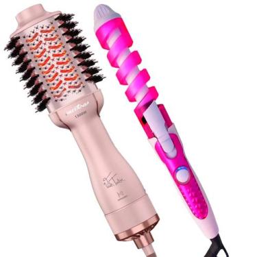 Imagem de Escova Secadora Alisadora Britânia Ions Tourmaline 4 Em 1 1300w Tube R