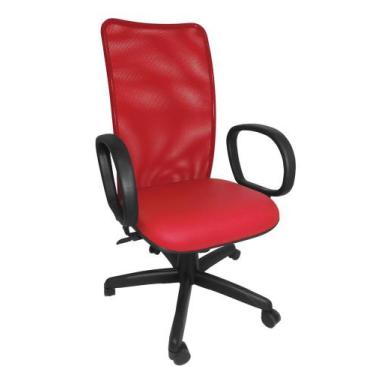 Imagem de Cadeira Maya Presidente Giratória Tela Mesh Reclinavel material ecológ