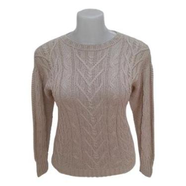 Imagem de Suéter Blusa De Frio Feminina Manga Longa Inverno Tricot Lã-Feminino