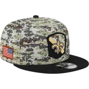 Imagem de Boné New Era New Orleans Saints Aba Reta Fechado 9FIFTY Salute To Service-Masculino