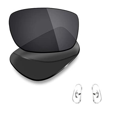 Imagem de Mryok Lentes de reposição polarizadas e peças de nariz para Ray-Ban RB3478 60 mm - Stealth Black
