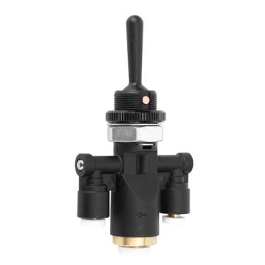 Imagem de Chave de Válvula de Alternância Elétrica de Ar Elétrica, Controle Preciso para Peterbilt 379 Com Material ABS Substituição Direta para Caminhões Melhorando a Experiência de