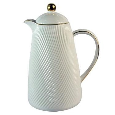 Imagem de Garrafa Térmica de Porcelana Lisboa Branca