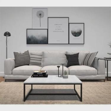 Imagem de Mesa de Centro Retangular Industrial Line Devan Móveis