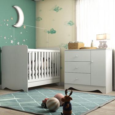 Imagem de Quarto Infantil Berço e Cômoda Ben Móveis Peroba