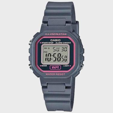 Imagem de Relógio casio Illuminator feminino cinza mini LA-20WH-8ADF