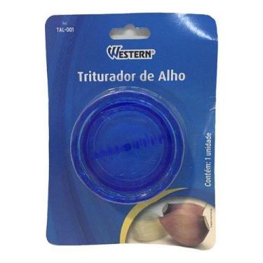Imagem de Triturador Socador Espremedor De Alho Western - Azul