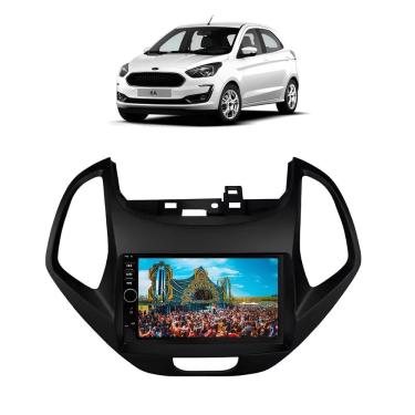 Imagem de Kit Multimídia Ford Ka 2019 / 2021 Mold Black 7 Pol Carplay AndriodAuto USB - 7810HCPAA FirstOption