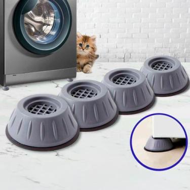 Imagem de Kit Suporte Para Lavadoras Secadoras Fogão Eletrodomésticos - NIVELADO