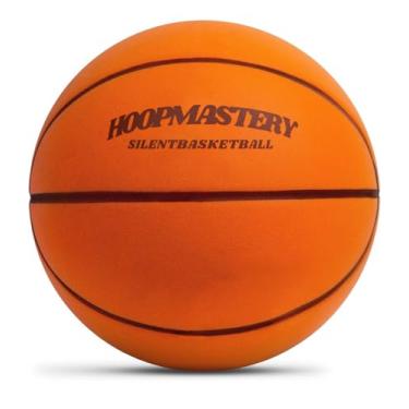 Imagem de Bola de treinamento silenciosa para drible de basquete - Tamanho realista 7 basquete silencioso com maior salto - Bolas de basquete leves e sem som - Bolas de cesta de espuma ranhurada durável sem som