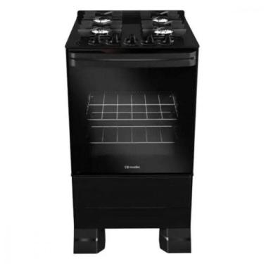 Imagem de Fogão Mueller 4 Bocas Com Mesa De Vidro E Grades De Ferro Preto Bivolt