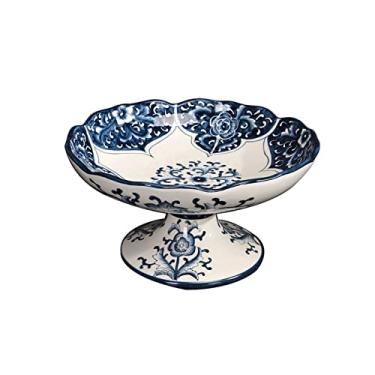 Imagem de GeRRiT Bandejas de cerâmica, travessas de frutas, suportes de bolo, decoração de mesa de centro de sala de estar, tigelas de frutas para lanche de mesa central