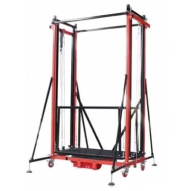 Imagem de Andaimes Elétricos Máquina de andaime elétrico multifuncional, elevador de carga, plataforma de trabalho de escalada, com controle remoto e rodas, para construção interna e externa de armazém de ofici