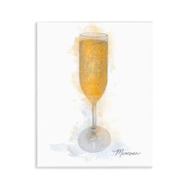 Imagem de Stupell Industries Arte de placa de parede de vidro Mimosa brilhante, design de Matthew Piotrowicz, 28 x 35 cm