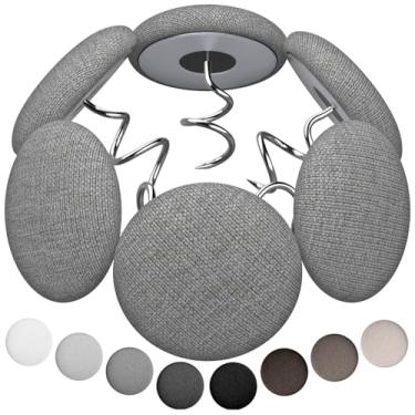 Imagem de Pinos torcidos cobertos de tecido para estofamento, 8 cores, pinos de botão para sofá, saias de cama, capas (12, cinza médio)