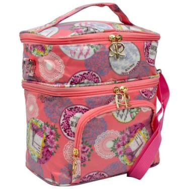 Imagem de Bolsa Feminina Necessaire Térmica Paris Salmão CBRN16822 - Commerce Br