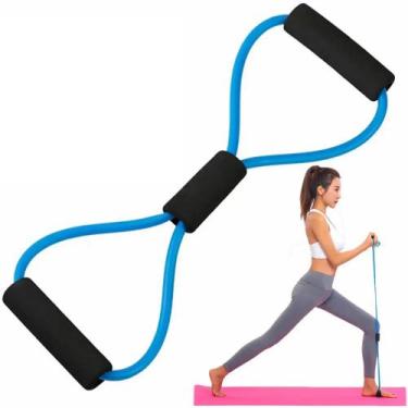 Imagem de Extensor Elástico Para Exercícios Ginástica Azul CBRN17959 - Commerce 