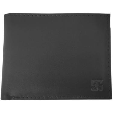 Imagem de Carteira Compacta Masculina Slim Couro Preta Lisa Porta Cartão Veneza Briolly