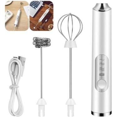 Imagem de Mixer Reforçado Misturador Bebidas Bate Ovos Batedeira Portátil Elétri