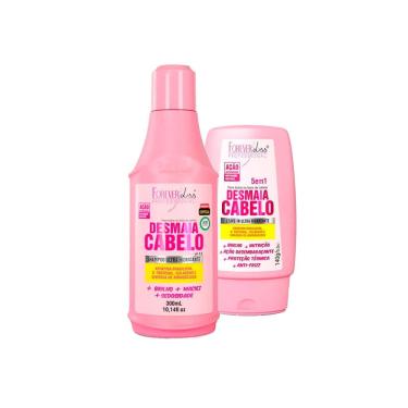 Imagem de Kit Desmaia Cabelo Shampoo e Leave-in  Forever Liss