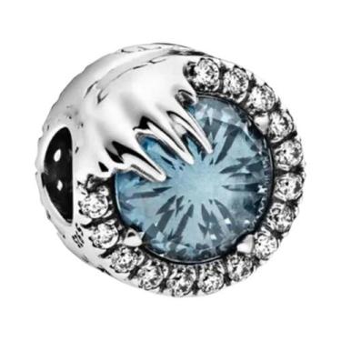 Imagem de Contas de Borboleta e Pata de Cão em Esmalte Azul e Prata - Para Pulse