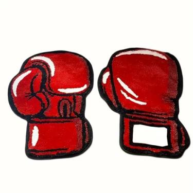 Imagem de LAKEA Tapete Decorativo, Luvas de Boxe, Tapete de Academia, 30.3X21.3 polegadas, Amarela e Colorida