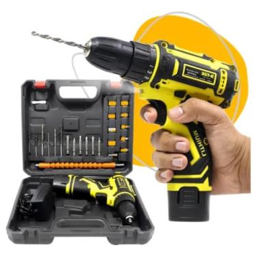 Imagem de Parafusadeira Furadeira Sem Fio Bateria Impacto 12V BT-DZ42