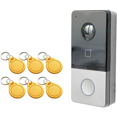 Imagem de Multilíngue Ds-kv6113-wpe1(c) Campainha Ip, Campainha Wifi, Porteiro, Vídeo Porteiro, À Prova D'água, Desbloqueio De Cartão Ic, With Cards