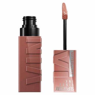 Imagem de Batom Líquido Maybelline NY Super Stay Vinyl Ink 4,2ml, Punchy