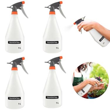 Imagem de Borrifador Pulverizador Jardinagem Manual 1 Litro Kit 04 Un