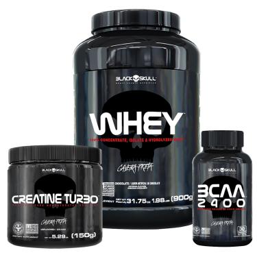 Imagem de Kit Whey + BCAA + Creatina Kit Whey Chocolate + BCAA + Creatina