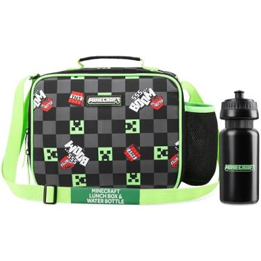 Imagem de Minecraft Lancheira com isolamento térmico para crianças, lancheira para meninos, material escolar, transportador de alimentos, lanches, piquenique, dias de praia, viagem, presentes para crianças