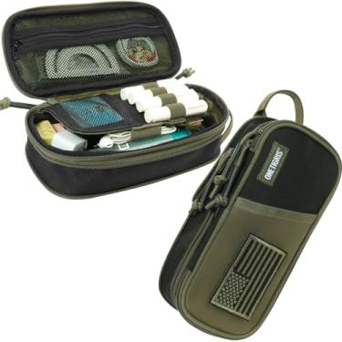 Imagem de OneTigris Estojo Para Meninos - Bolsa Material Escolar E De Escritório, Organizador Com Zíper Vários Compartimentos, Grande Capacidade, Suporte Canetas, Adultos, Crianças, Homens Mulheres