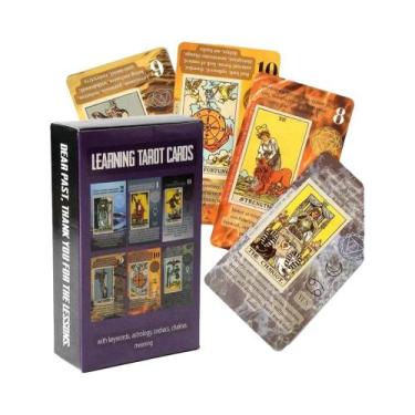 Imagem de Cartas De Tarô Pretas, Reunião Familiar, Adivinhação, Oráculo, Jogo De