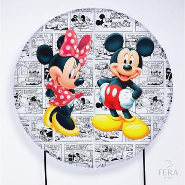 Imagem de Painel Decorativo para Festa 1,80x1,80 metros Vesti Fácil com Elástico Mickey e Minnie - Fera Print