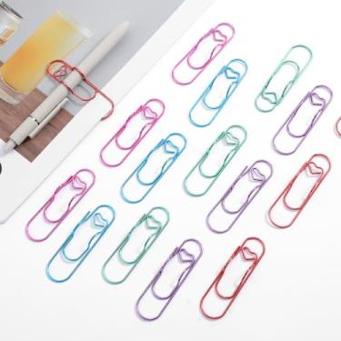 Imagem de Xindojuz 20 peças clipe de caneta, suporte de caneta de metal para caderno, clipes de papel e marcadores de livro para mesa, diário, agenda, suporte de lápis de clipe de papel, material escolar de