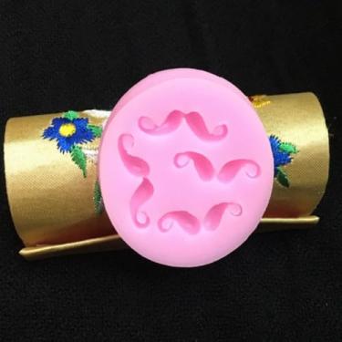 Imagem de 4 moldes de silicone de barba para assar bolos de chocolate - 1 peça