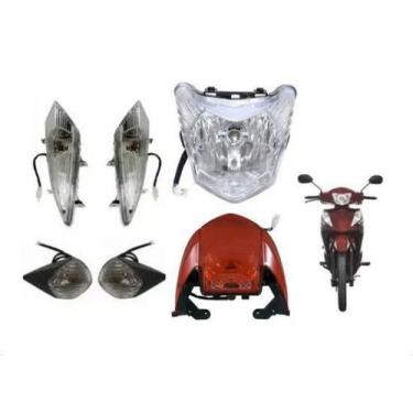 Imagem de Kit Piscas Sinalizadores Lanterna E Farol Shineray Jet 50cc - Smart