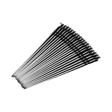 Imagem de Espetos De Churrasco De Aço Inoxidável Reutilizáveis 10 20 30 50 100 U