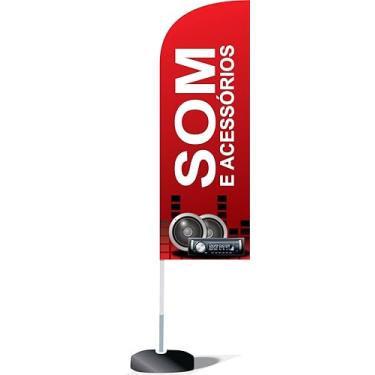 Imagem de Wind banner 3 metros completo - personalizado som e acessórios