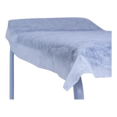 Imagem de Kit 100 Lençol Descartável Branco para Maca TNT, 2,00 x 0,90cm, Sem Elástico Clinica Estética