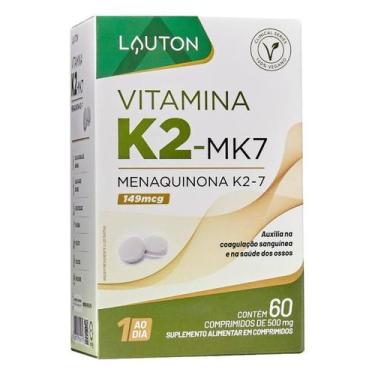 Imagem de Vitamina K2 Mk7 Menaquinona 149mcg 60 cápsulas Lauton - Lauton Nutrici