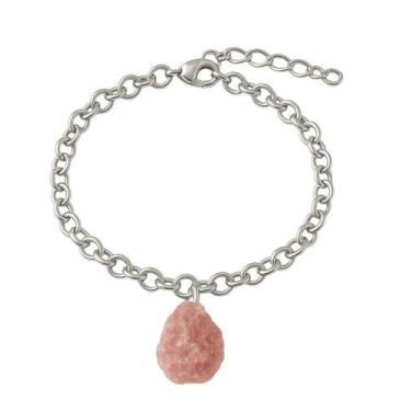 Imagem de Pulseira de Quartzo Morango - Cristal Natural, Prata 925