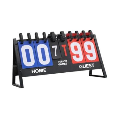 Imagem de oshhni Placar Flip, Placar Resistente Multiuso Leve Marcador de Pontuação Marcador de Pontuação para Competição de Beisebol e Futebol