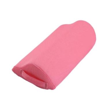 Imagem de ＫＬＫＣＭＳ Travesseiros de elevação de perna, travesseiro de apoio de meia-lua, travesseiro ergonômico para apoio de pernas, descanso para pés sob a mesa para, Rosa