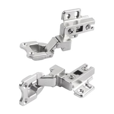 Imagem de IEUDNS 2x Dobradiças para Porta de Armário, Abertura Superior para Cima, Substitui Dobradiças de Suporte de Tampa, Ângulo de Abertura de 180° para Armários